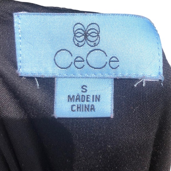 CeCe Mixed Media Little Black Dress size Small - Picture 3 of 14